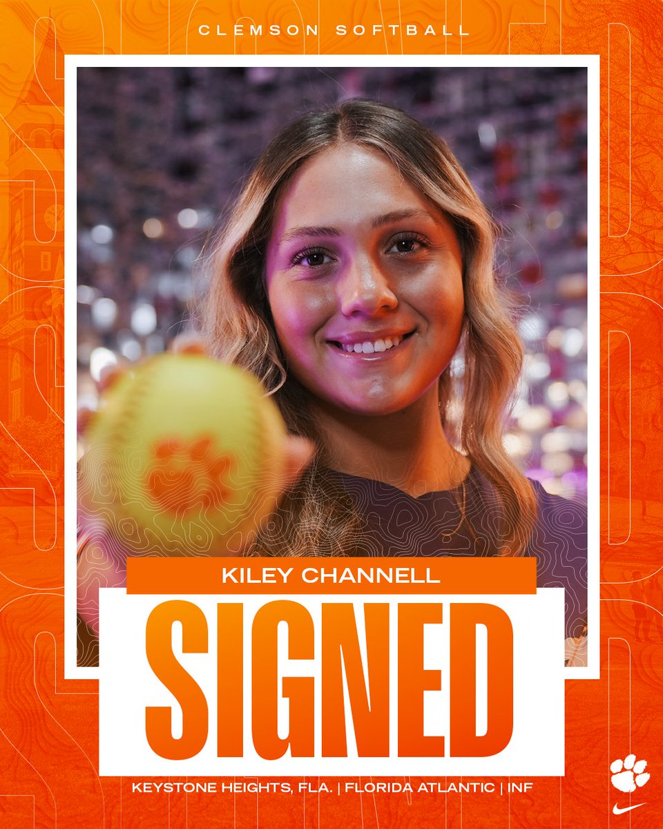 Adding to our roster 🤩

Join us in welcoming Kiley Channell to our Clemson Family!