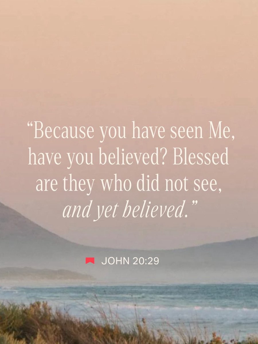 ✨Faith is not built on what our eyes can see, but on the unshakable truth of who God is.
Though we have not seen Him with our eyes, we love Him with all our hearts. Because He alone is God. 

#BlessedAreThoseWhoBelieve #FaithNotSight #WhoIsLikeGod #JesusIsLord #ChristAlone
