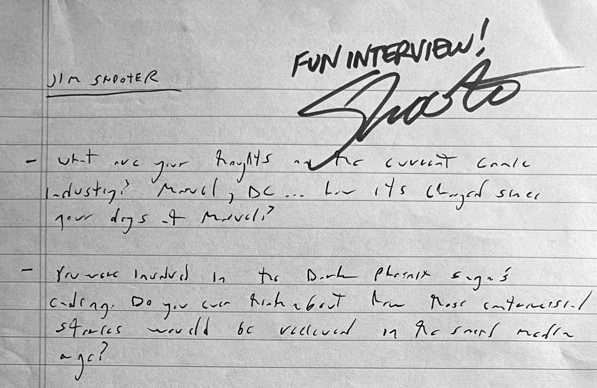 ChrisAHassan's tweet image. Early in my AIPT days, I interviewed Jim Shooter at Rhode Island Comic Con 2017. I asked if he had time for a few questions, and he invited me to take a seat for what turned into a lengthy, animated — and surprisingly viral — chat. RIP and thanks for the contributions to comics.