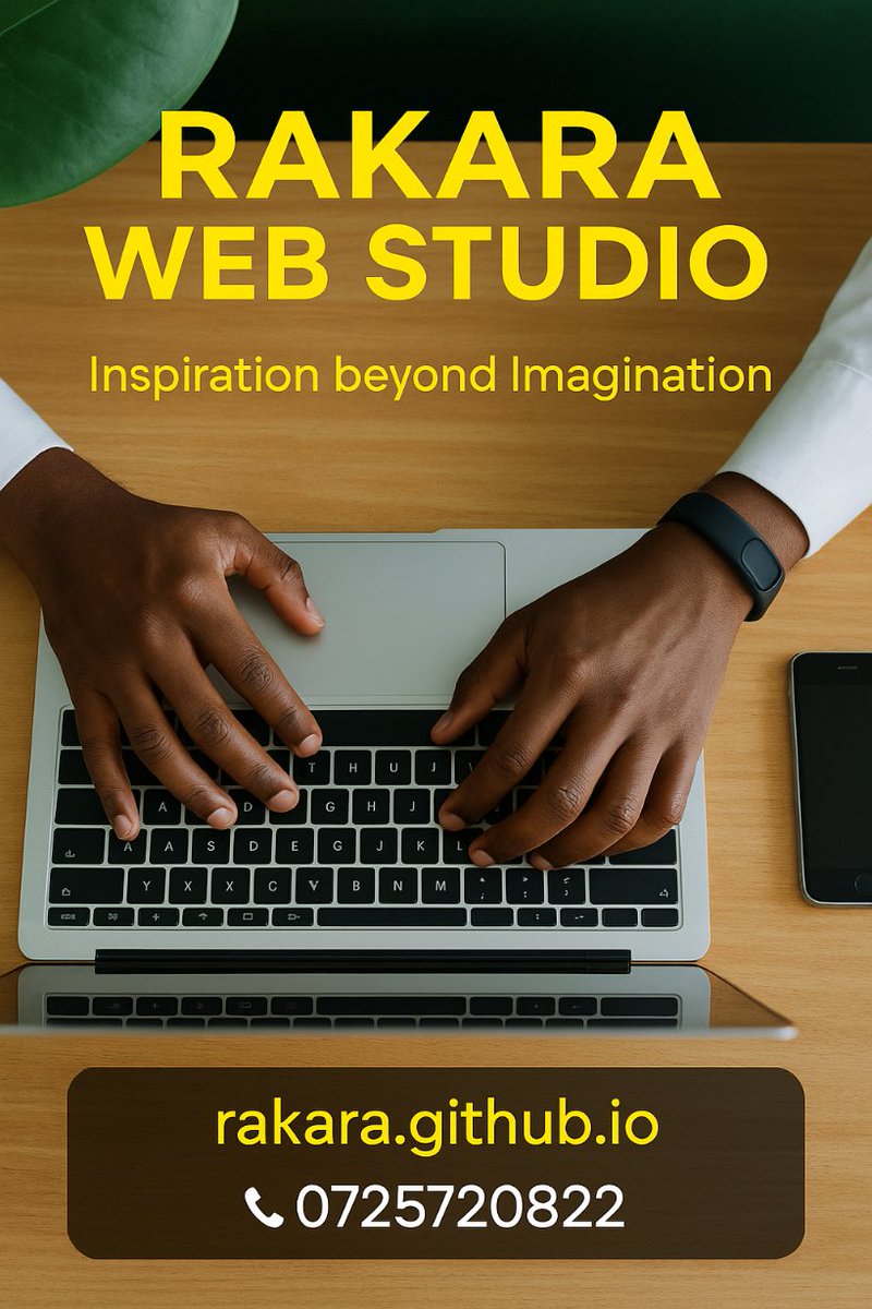 RakaraWebStudio's tweet image. Bold. Clean. Custom.
At Rakara Web Studio, we don’t just design — we inspire.

✨ Inspiration beyond Imagination

#WebDesignKenya #CreativeStudio #RakaraWeb #DigitalSolutions #BuildWithRakara #KenyanDevelopers #UXUI #SmallBusinessSupport