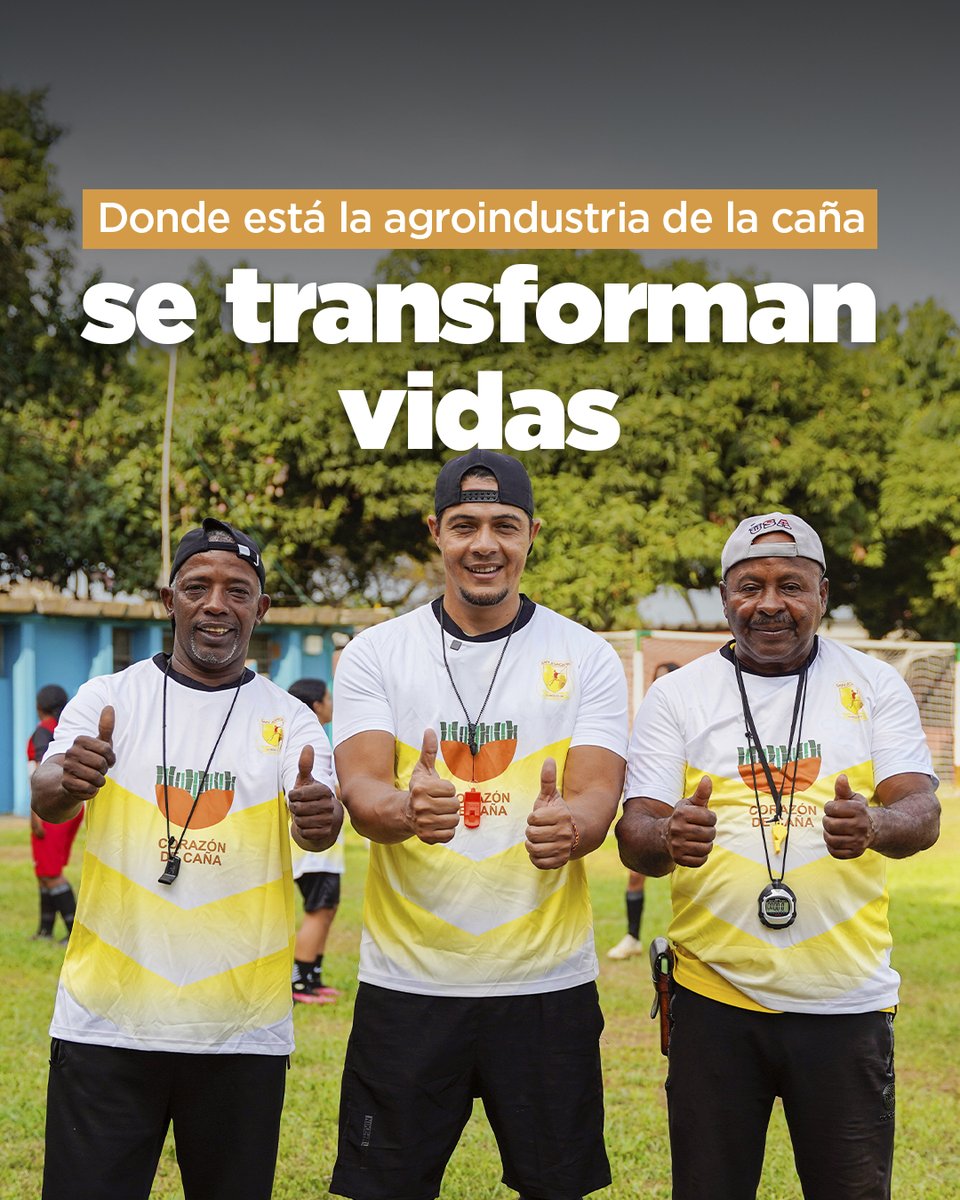 Con apoyo al emprendimiento, la cultura y el deporte trabajamos por el bienestar de​ las comunidades.​
​
​Esta agroindustria no solo impulsa la economía: está presente en los barrios, en las​ escuelas y en los espacios donde se construye tejido social.
​
​#DondeHayCañaHayProgreso