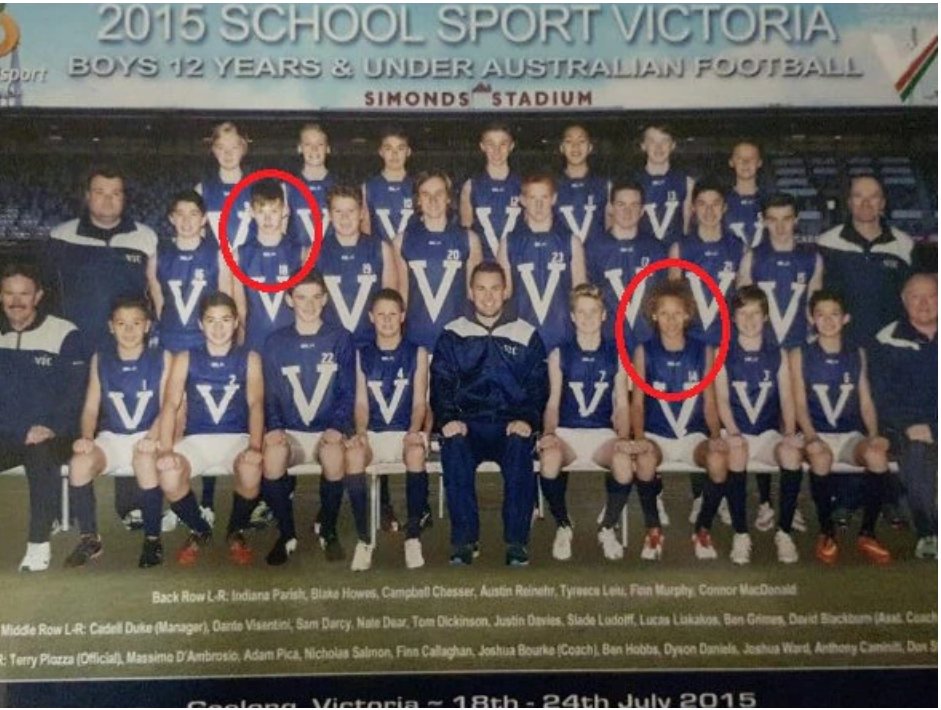 10 current AFL players and Dyson Daniels in this School Sport Victoria under 12 team from 2015 👀🤯

#AFL