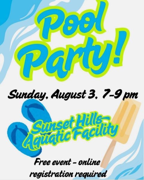 Come and enjoy the excitement on August 3rd at the Sunset Hills Aquatic Center! This fantastic event is completely FREE. Please click on the link below to register online.

buff.ly/90j9GnX