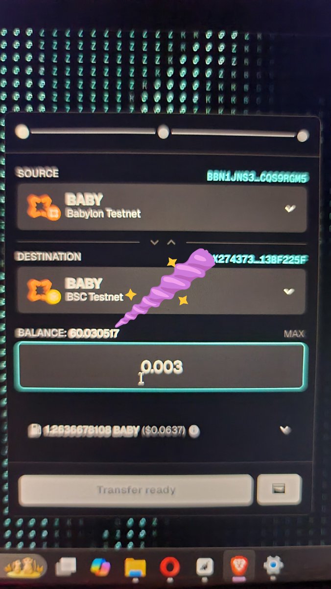 Emmycrypt3's tweet photo. Looks like the Union Army needs the tbaby tokens from faucet now.

Let me show you a faster way to get them.

> First, you need a small tbaby in your babylon wallet to approve the transaction.

> You also need a btc signet address (supported on okx wallet or unisat )

Copy your https://t.co/xovRL4L1Ij