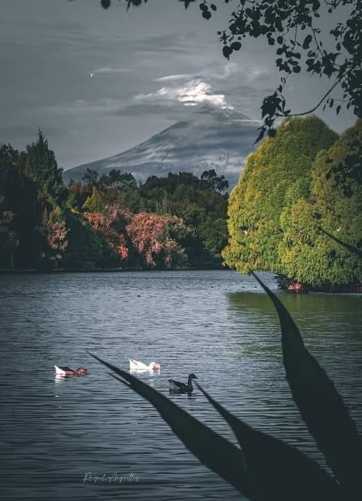 Fantástico el volcán. Laguna de San Baltazar, Puebla. Foto de Raquel