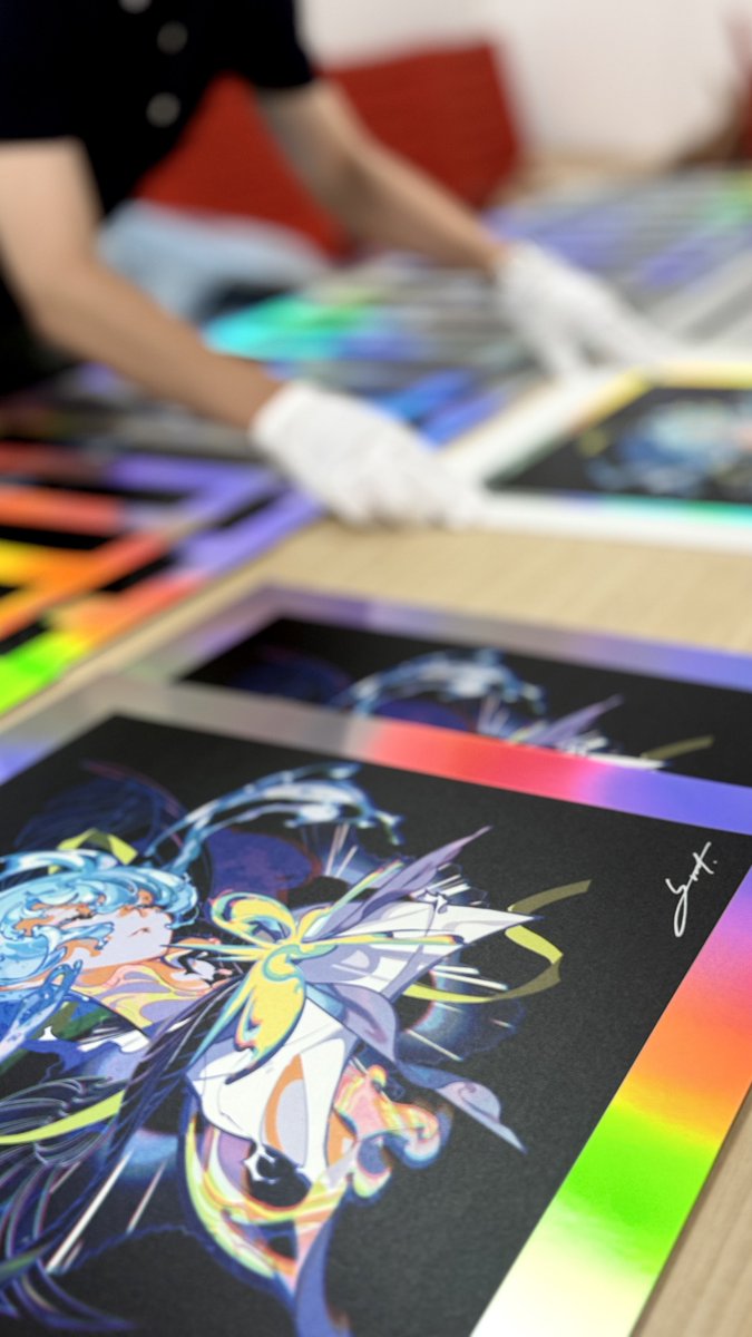 本日LAで開催されるANIMEEXPO25の紀伊國屋さんブースにてアート