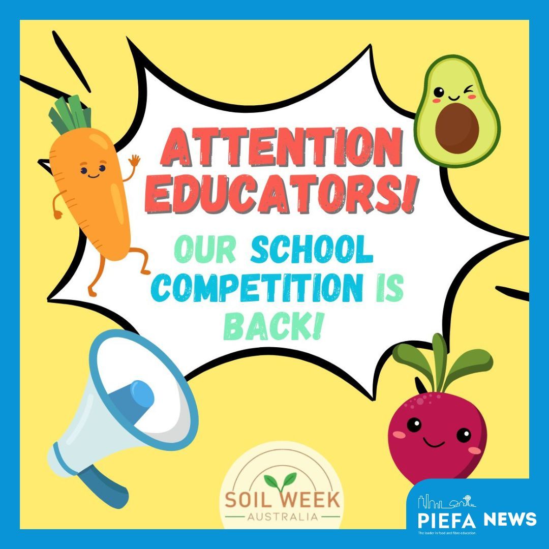 PIEFA (@ozpief) on Twitter photo ๐ฑ๐ The Soil Week Australia School Competition is NOW OPEN!
Theyโre looking for creative entries that celebrate the vital role of soil in our food and environment
๐จ Some ideas
๐ญ Plays | ๐ค Songs/Raps | ๐ Dance | ๐ฅ Videos | ๐จ Artwork | โ๏ธ Poems
๐ buff.ly/dCuG6GU ๐ฑ๐ The Soil Week Australia School Competition is NOW OPEN!
Theyโre looking for creative entries that celebrate the vital role of soil in our food and environment
๐จ Some ideas
๐ญ Plays | ๐ค Songs/Raps | ๐ Dance | ๐ฅ Videos | ๐จ Artwork | โ๏ธ Poems
๐ buff.ly/dCuG6GU