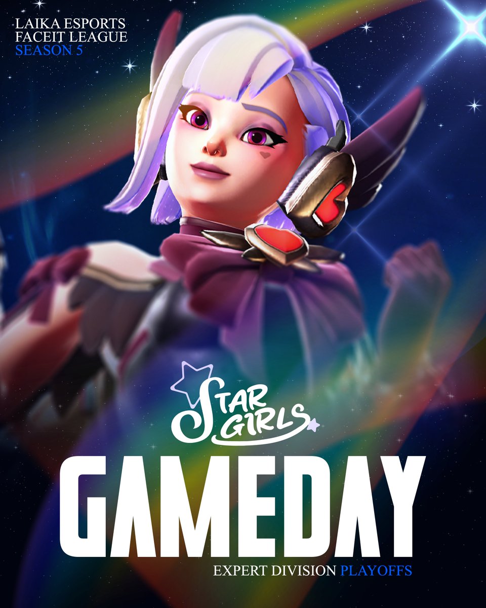 Stars don’t fear the shadows.🌟

Stargirls take on NTMR Rotation <a href="/NTMRgg/">NTMR</a> tonight to kick off <a href="/FACEIT_OW/">FACEIT Overwatch</a> Expert Division playoffs! 

#LaikaEsports | #LaikaStargirls 💫
