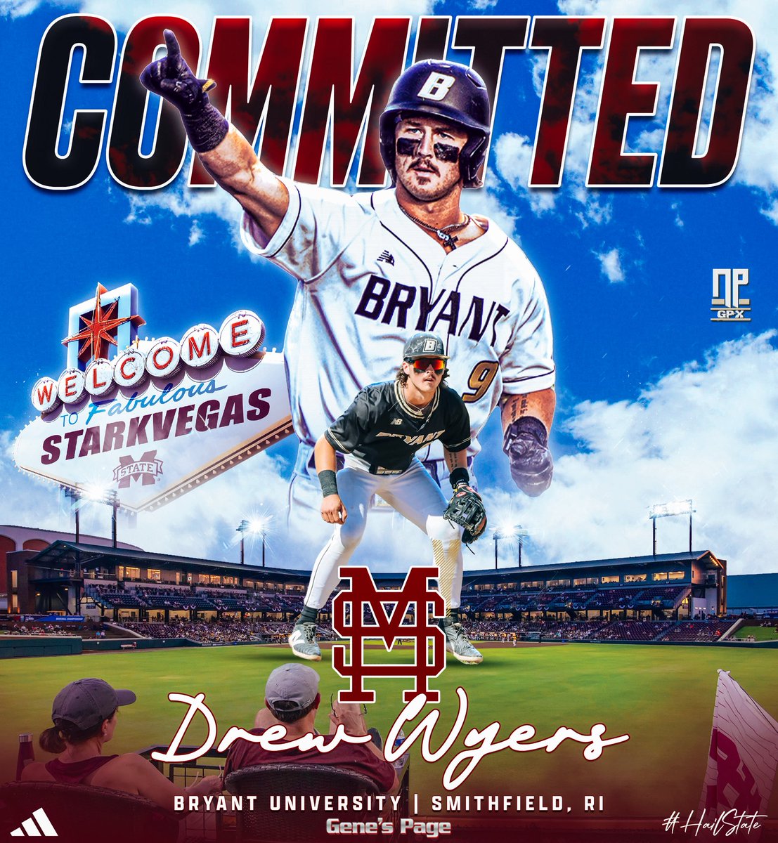 NPGPX Design (@nathanpurvis) on Twitter photo | COMMITTED |
Drew Wyers (<a href="/drewwyers26/">Drew Wyers</a>), the transfer portal shortstop from Bryant University, has committed to Mississippi State. #HailState
247sports.com/college/missis… | COMMITTED |
Drew Wyers (<a href="/drewwyers26/">Drew Wyers</a>), the transfer portal shortstop from Bryant University, has committed to Mississippi State. #HailState
247sports.com/college/missis…