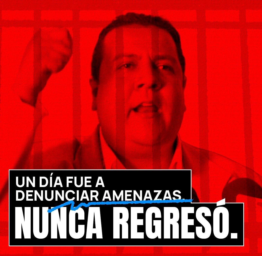 Javier Tarazona cumple 4 años injustamente preso por defender derechos en Venezuela.

Un #2Jul entró al Ministerio Público, Falcón, a denunciar amenazas tras exigir justicia por abusos en frontera 🇨🇴, pero fue detenido.

Exigimos su libertad y para quienes #DefendemosVenezuela.