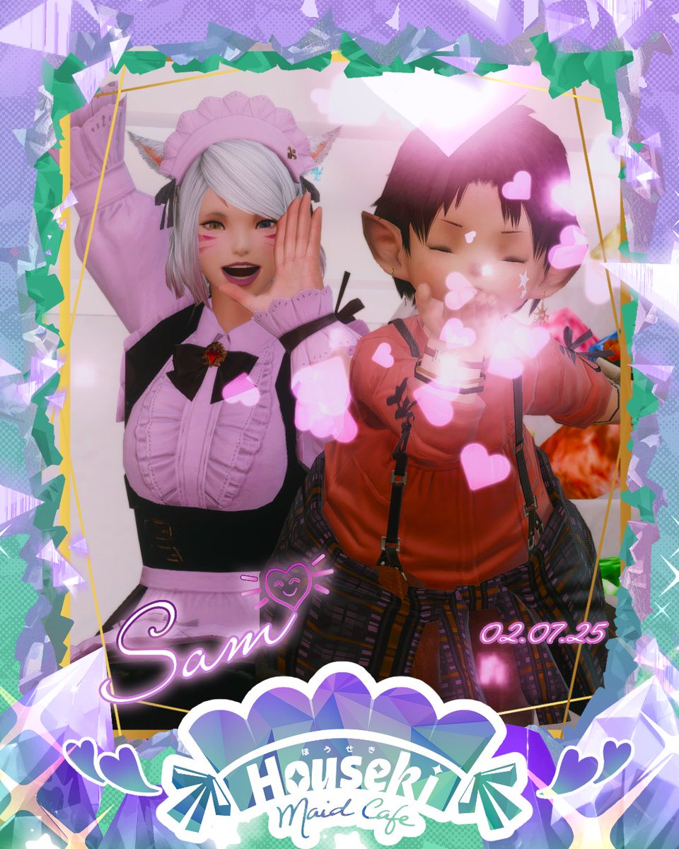 junpepiano's tweet image. We talked with a lot of gems 💎behind us.
Samantha , Thanks for clipping this moment 💕
#housekimaids_ff14