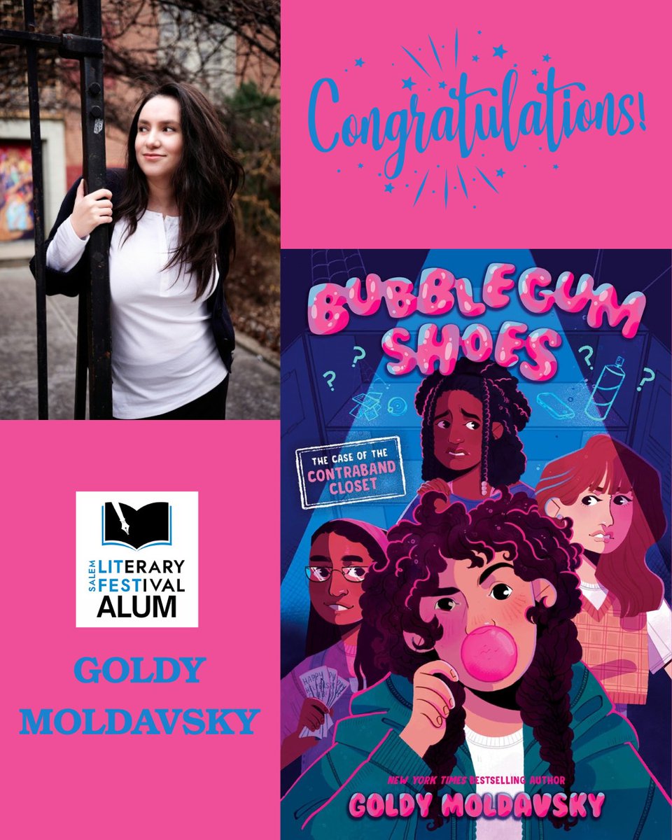 SalemLitFest (@salemlitfest) on Twitter photo Congratulations to Lit Fest alum <a href="/goldywrites/">Goldy M Updates</a> on the publication of BUBBLEGUM SHOES, the start of a whip-smart middle-grade cul-du-sac crime-solving series. Congratulations to Lit Fest alum <a href="/goldywrites/">Goldy M Updates</a> on the publication of BUBBLEGUM SHOES, the start of a whip-smart middle-grade cul-du-sac crime-solving series.
