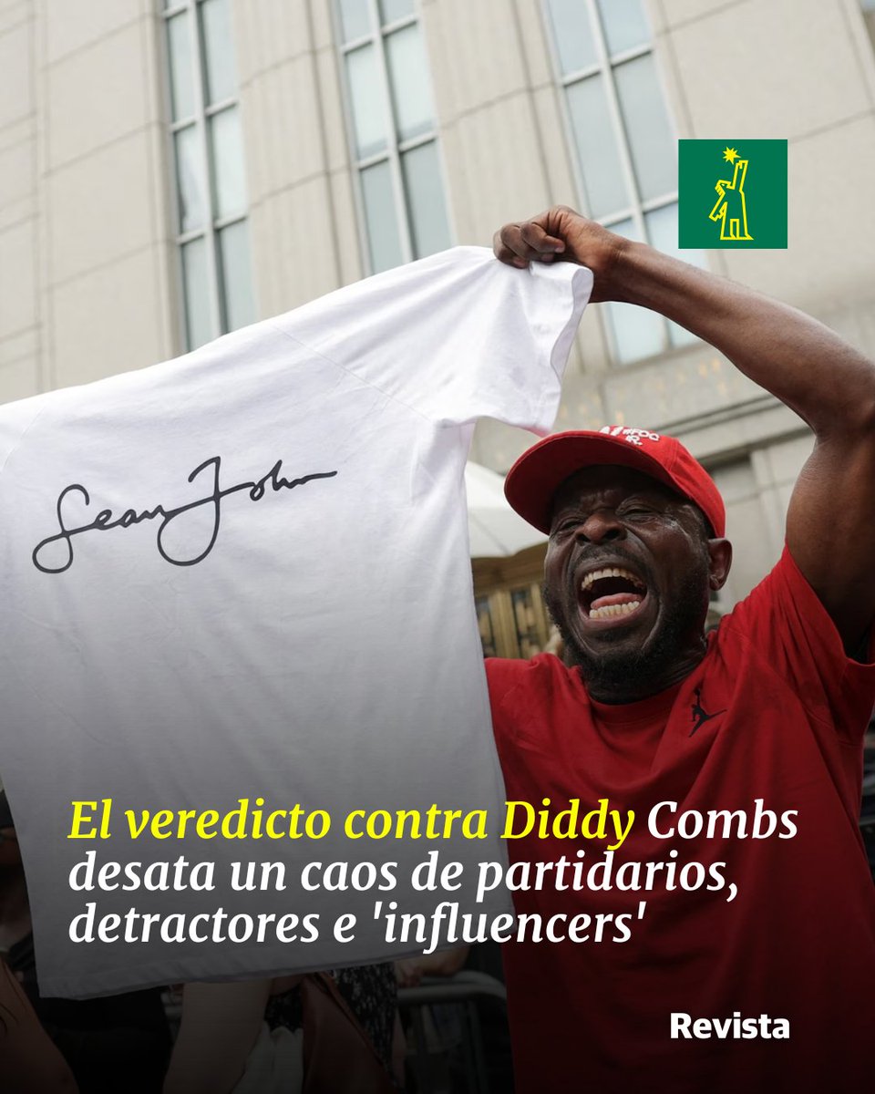 DiarioLibre's tweet photo. ✨ | #RevistaDL | De los cinco cargos, el jurado solo lo encontró culpable de dos: "transporte para ejercer la prostitución"

🔗https://t.co/IlYameWlXu

#DiarioLibre #Noticias #Veredicto #Diddy #Partidarios #Detractores #Influencers https://t.co/eyQzWIkwyk