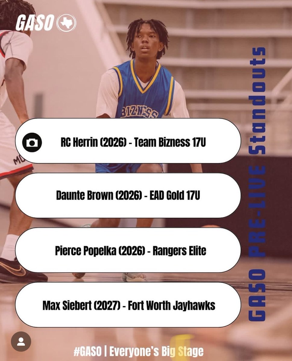 MaxSiebert30's tweet image. Thank you @GASOBlue for the mention
@GFCSMBB @shyde1 @TexasHoopsGASO @AlJohnsonSports @CoachJayeDavid @FWJayhawks