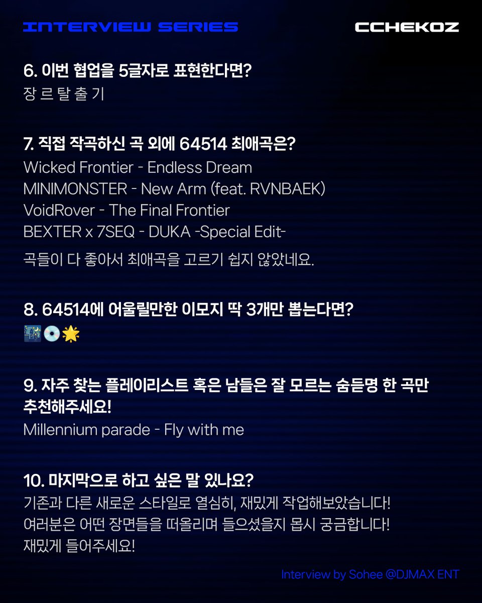 DJMAX ENT | Compilation Album #2

【64514】Glitch Sanctuary
Special Interview With <a href="/Cchekoz_dubstep/">Cchekoz.</a> 

🎧youtube.com/watch?v=P17JNL…

#64514glitch #miracle2025
#djmaxent #djmax