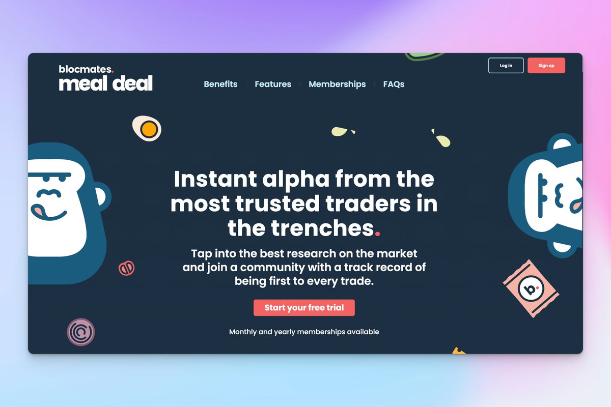 okay, fk it...

free trial for everyone for two weeks 

enjoy 🍻: mealdeal.blocmates.com/join/