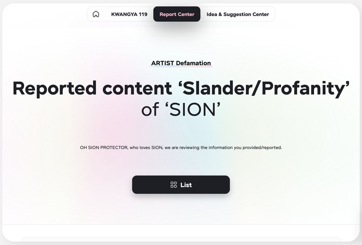 protectosion's tweet image. 🚨 Mass Report on Kwangya 119: PROTECT OH SION 🚨

Template &amp;amp; Attachment:
🔗bit.ly/ProtectSion

Once you’ve submitted your report, kindly repeat it after 10 minutes‼️

YOUR ARTIST IS YOUR RESPONSIBILITY #PROTECTOHSION