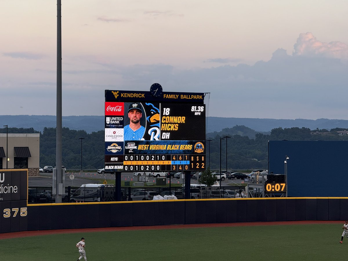 Digital Scoreboards (@dscoreboards) on Twitter photo Great to be back at Kendrick Family Ballpark to catch a few innings and see some great people. <a href="/WVUBaseball/">WVU Baseball</a> <a href="/mlbdraftleague/">MLB Draft League</a> Great to be back at Kendrick Family Ballpark to catch a few innings and see some great people. <a href="/WVUBaseball/">WVU Baseball</a> <a href="/mlbdraftleague/">MLB Draft League</a>