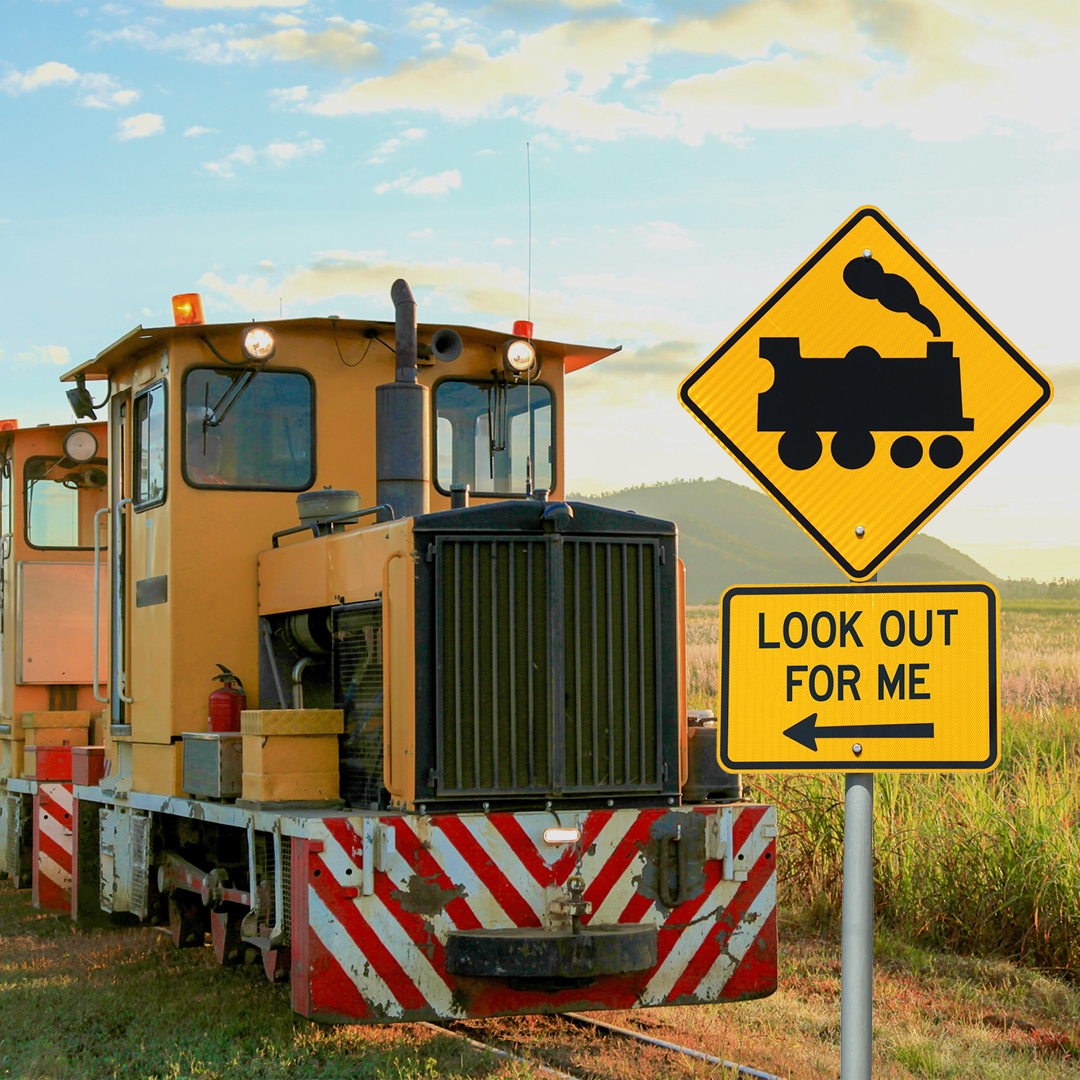 July to November is cane cutting season. So, make sure to slow down, stop, and be alert for cane trains at level crossings.
