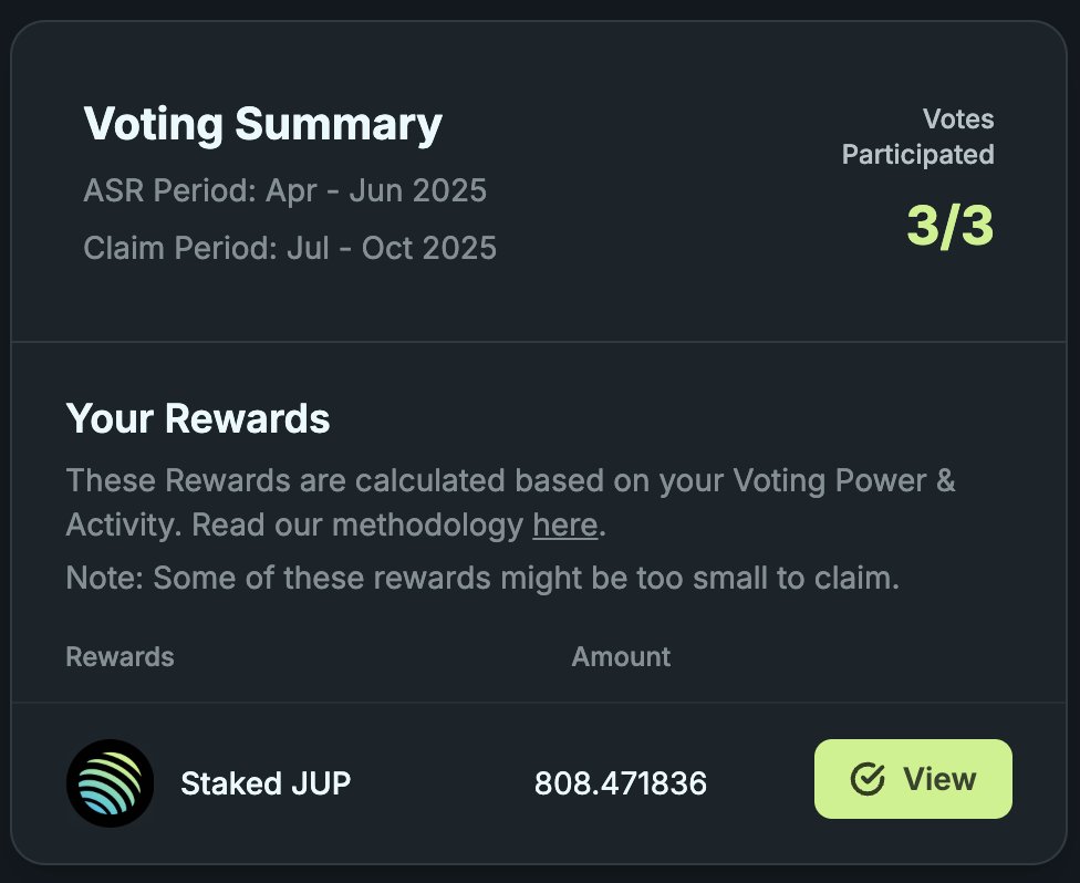 Trust in $JUP