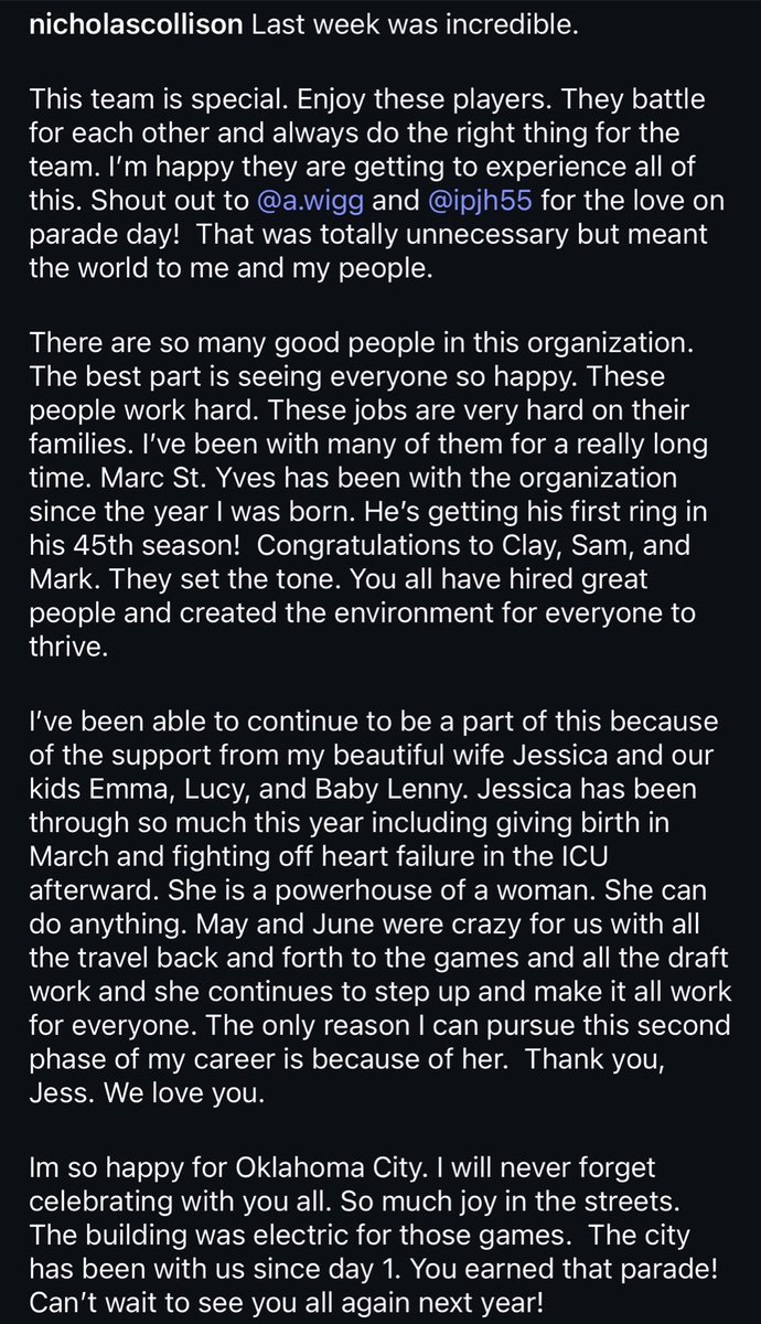 Nick Collison’s championship Instagram post:

Worth the read.