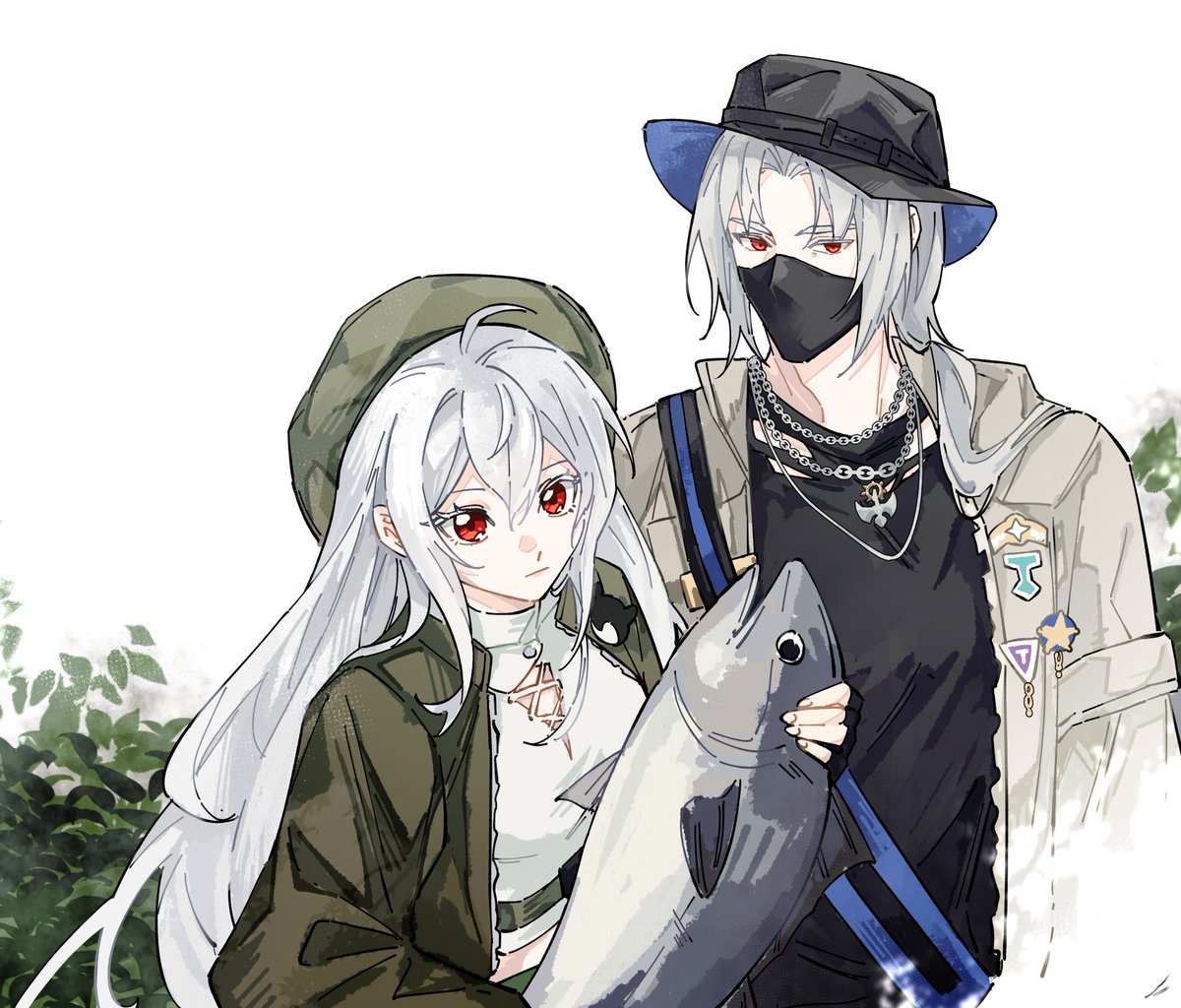 BLACKHO19407085's tweet photo. 🎣#Arknights #Ulpianus #Skadi #fanart https://t.co/upNPIoZkN6
