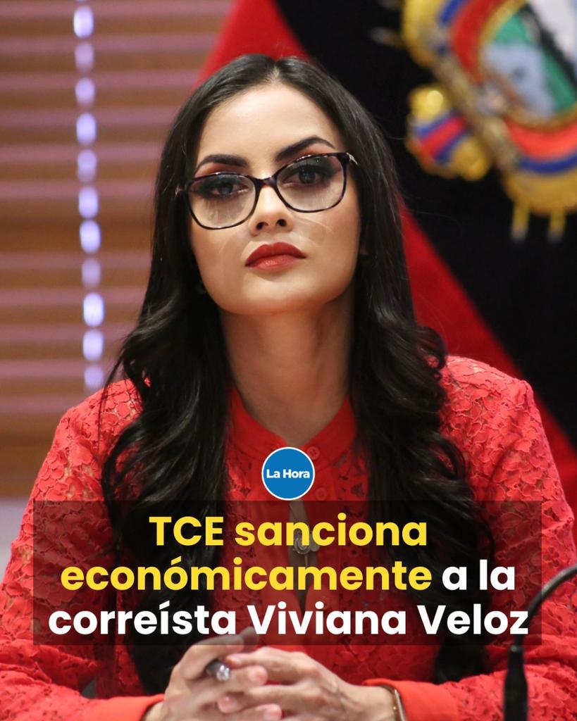 lahoraecuador's tweet image. La asambleísta Viviana Veloz (Revolución Ciudadana) recibió una multa económica 💰, luego de que el Tribunal Contencioso Electoral determinara que hizo precampaña 🧐. ¿Cuánto deberá pagar? 👉 lhra.ec/aVVk4V4