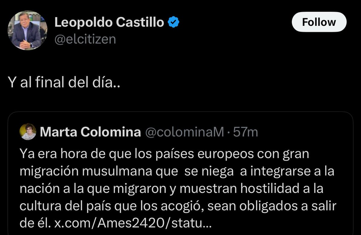 untalperezv's tweet image. El “periodismo de referencia” venezolano, exportado, ahora da lecciones de xenofobia disfrazadas de editoriales. Qué alivio no tener que convivir con su “ética” a diario. A veces, perderlos es ganarnos un respiro.
«El prejuicio es hijo de la ignorancia.» — William Hazlitt.