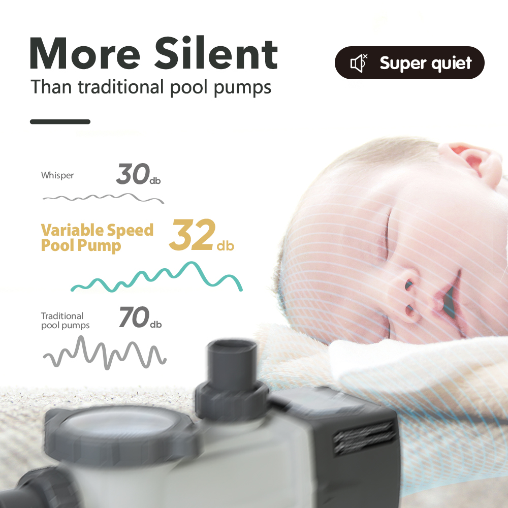 Starmatrixpool's tweet image. Tired of noisy pumps disrupting your work and rest? Our pump operates at a whisper, ensuring peaceful surroundings while delivering efficient performance. #variablespeedpump #variablespeedpump #smartpump #poolpump #PoolPumps #poolpumps