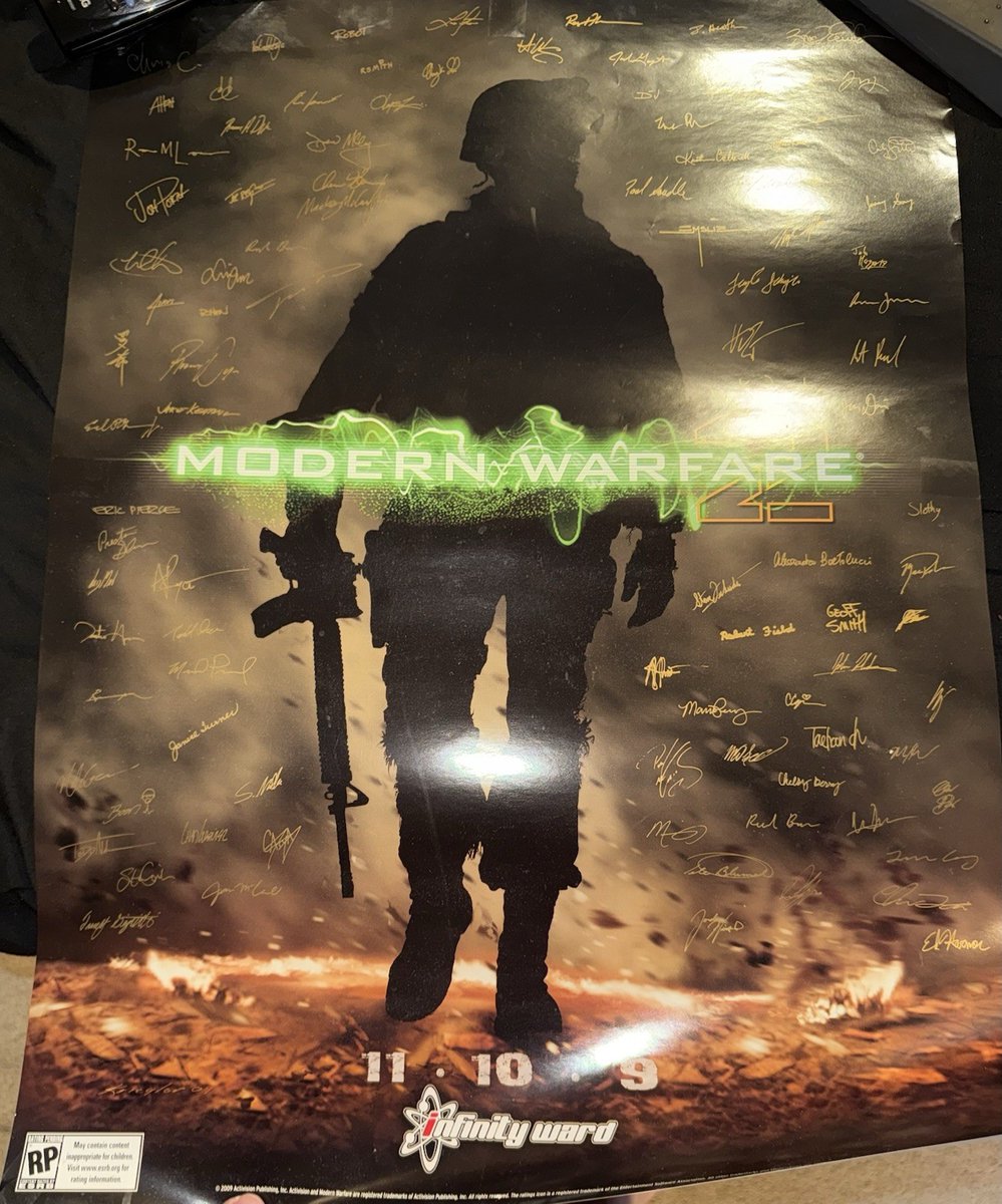 Guess what I just found? This is the midnight launch poster for MW2. What a special time