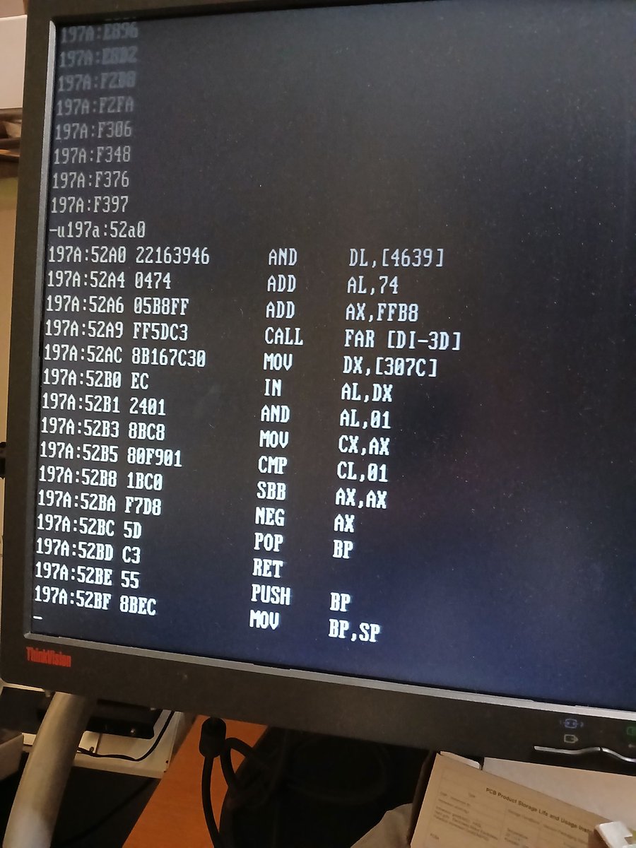 nanochess's tweet image. Ok. I made a mistake. I should have put a 74LS367 instead of a 74LS368. I had to disassemble ISERVER to be sure. Notice how it extracts bit 0 and complements it. Now, the Occam compiler works. It&apos;s very hard to use! #retro #transputer