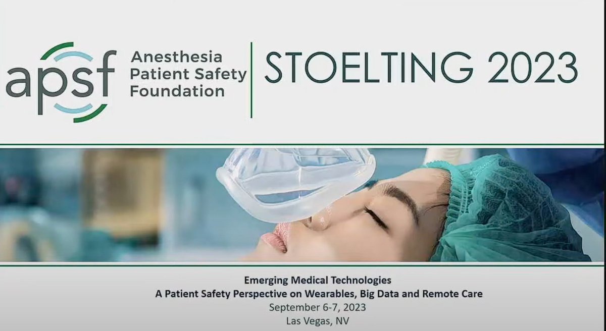 Anesthesia&Analgesia (@iars_journals) on Twitter photo Explore the #future of #healthcare from the #Stoelting #Conference! Learn how technologies like wearables, AI, and advanced clinical systems are revolutionizing #anesthesiology. #PatientSafety #EmergingTech #HealthcareInnovation @APSFOrg
buff.ly/8XJu1Zd Explore the #future of #healthcare from the #Stoelting #Conference! Learn how technologies like wearables, AI, and advanced clinical systems are revolutionizing #anesthesiology. #PatientSafety #EmergingTech #HealthcareInnovation @APSFOrg
buff.ly/8XJu1Zd