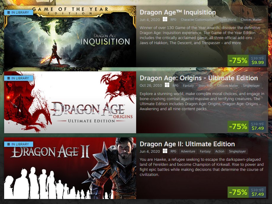 🗣️Dragon Age: Origins, Dragon Age 2, and Dragon Age: Inquisition are all on sale for less than a trip to the movies IN CASE YOU HAVEN'T YET PLAYED ANY OF THESE YET AND NEED TO REMEDY THAT🗣️
#dragonage