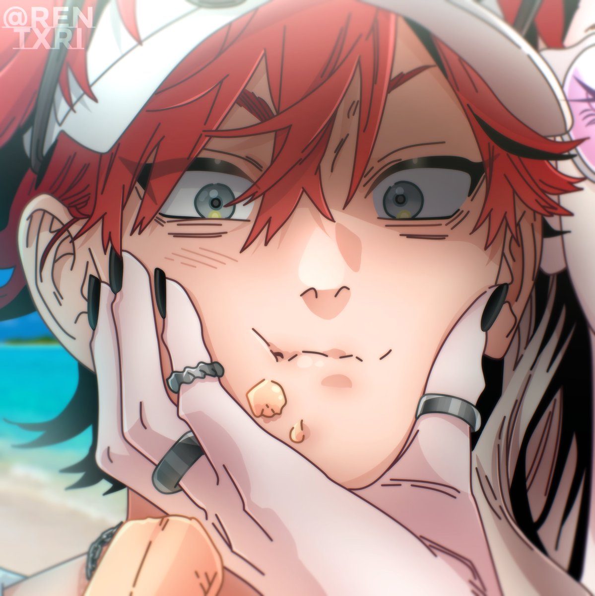 i just had to color it. here's the timelapse~ youtu.be/fTdk6nMva1c?si… #極楽街 #gokurakugai #almagokurakugai #mangacoloring #coloredmanga