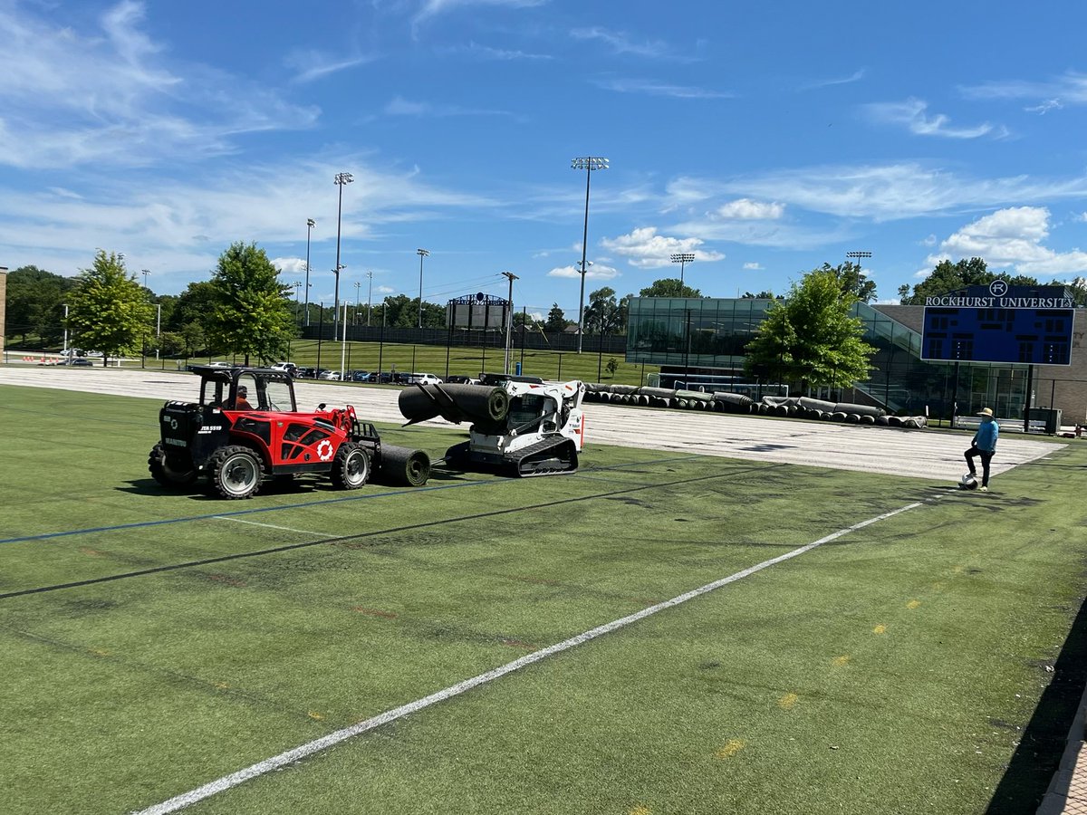 Removal of Bourke Turf 2.0 has begun. Between both soccer and lacrosse programs, the surface provided a home to 8 GLVC Championship teams and 6 NCAA Tournament teams, including 2 Final Four Men's Soccer teams. Fare thee well, old friend.  We thank you for the memories.