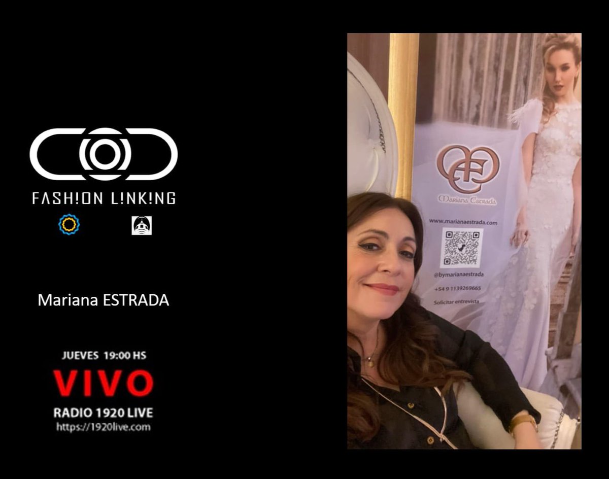 #Jueves 
•Enlaces •Moda •Eventos 
#fashionlinking #fashionvox 
Mariana Estrada 
Un mundo Poético y Eterno