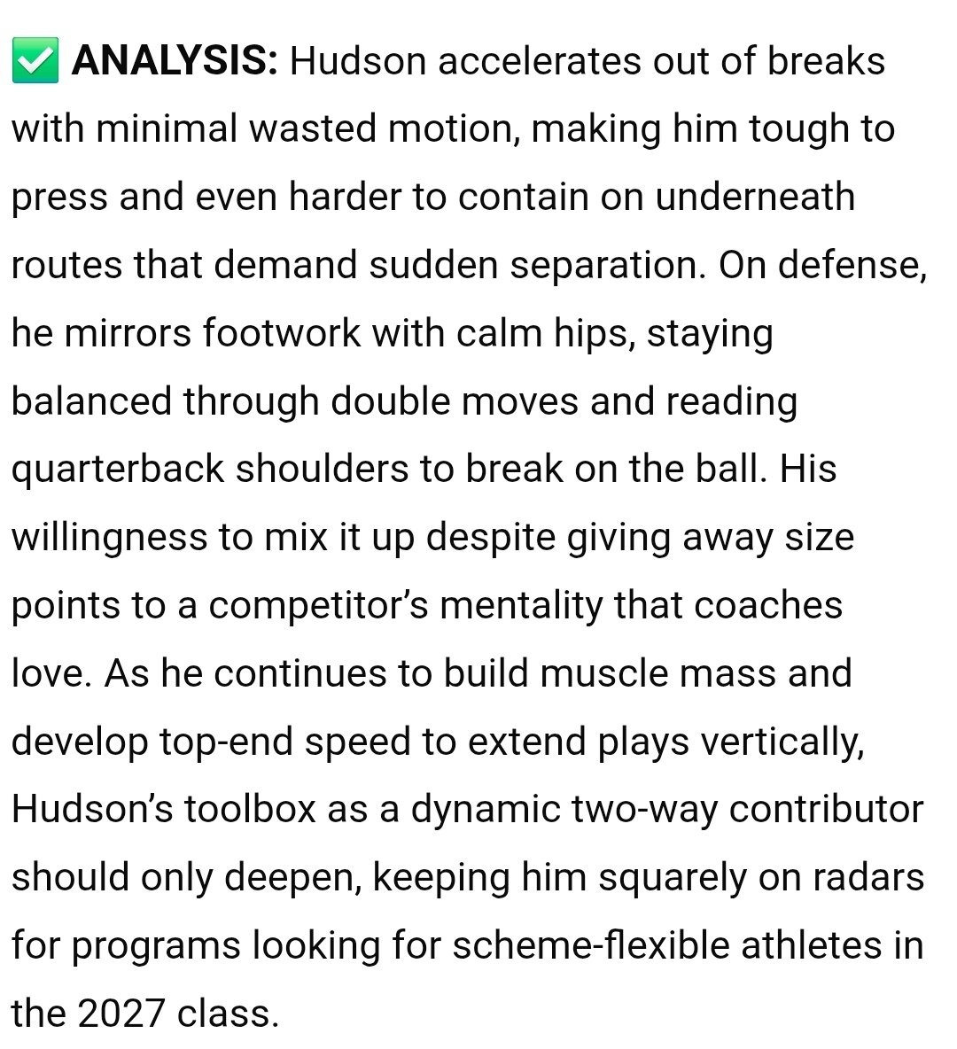 Appreciate <a href="/sixstarfootball/">Six Star Football | PLUS+</a> for the write-up on my performance at <a href="/unlvfootball/">UNLV Football</a> camp! Year 3 loading 💪🏾 #AGTG <a href="/slamnvfootball1/">SLAMNVFOOTBALL</a> <a href="/702_MW/">CoachKoo</a> <a href="/Da_DREAM47/">Akeem Davis</a> <a href="/PrepRedzoneNV/">Prep Redzone Nevada</a> <a href="/DFO_AJ/">Andrew Foster Jr.</a> <a href="/NCSA_Football/">NCSA_Football</a>