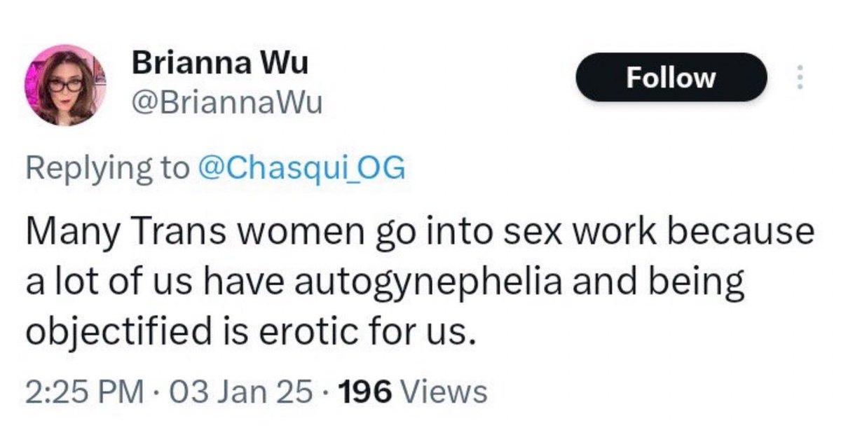 salltweets's tweet image. I’m happy to explain it:

Autogynephilia is a fetish in which a man becomes sexually aroused at the idea of himself as a woman. The outbreak of “trans identities” amongst fully grown adult males over the past decade or so can, for the vast majority, be connected to the condition…