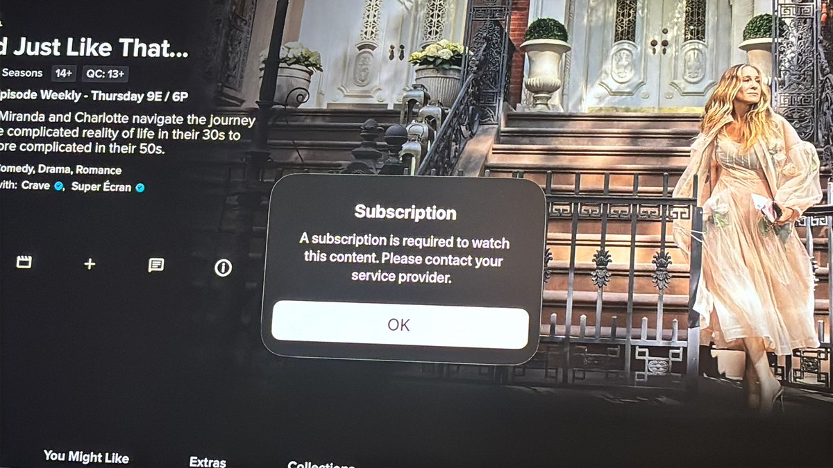 sgaboury's tweet photo. It’s 9:00.  I want to sign up for @CraveTVHelp tonight. When I open the app it tells me I have to order from my provider.  When I open the @Bell app, it tells me I have to phone. I called.  They’re closed. I pay Bell over $500 a month and I can’t add Crave online?! https://t.co/9psllD3Z59