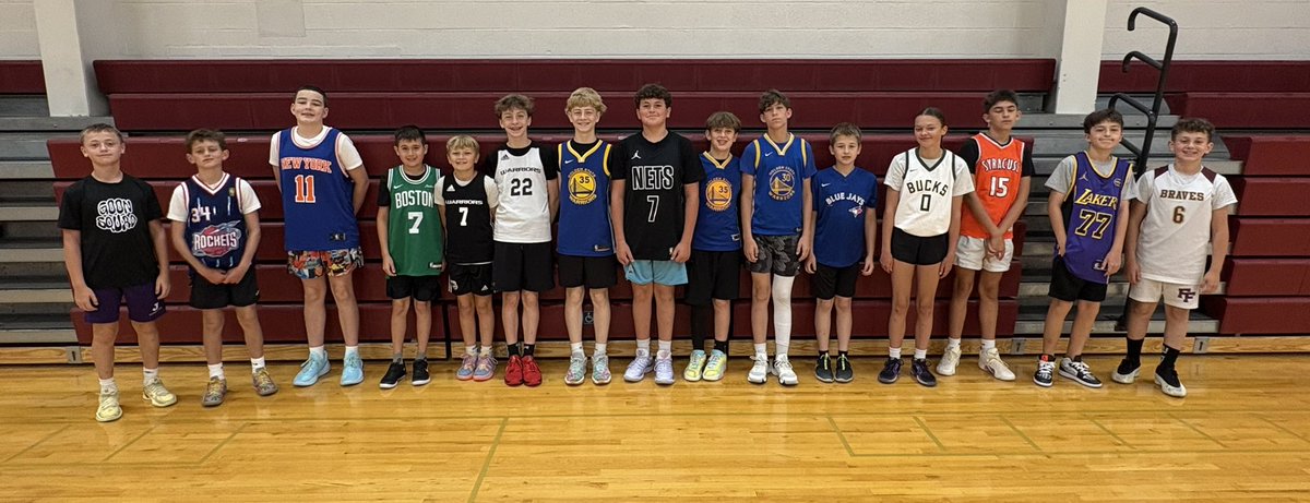 Day 3 - “Jersey Day”.  So many great looks today!  And congrats to our Campers of the Day…Luca, Nash and Scarlett!