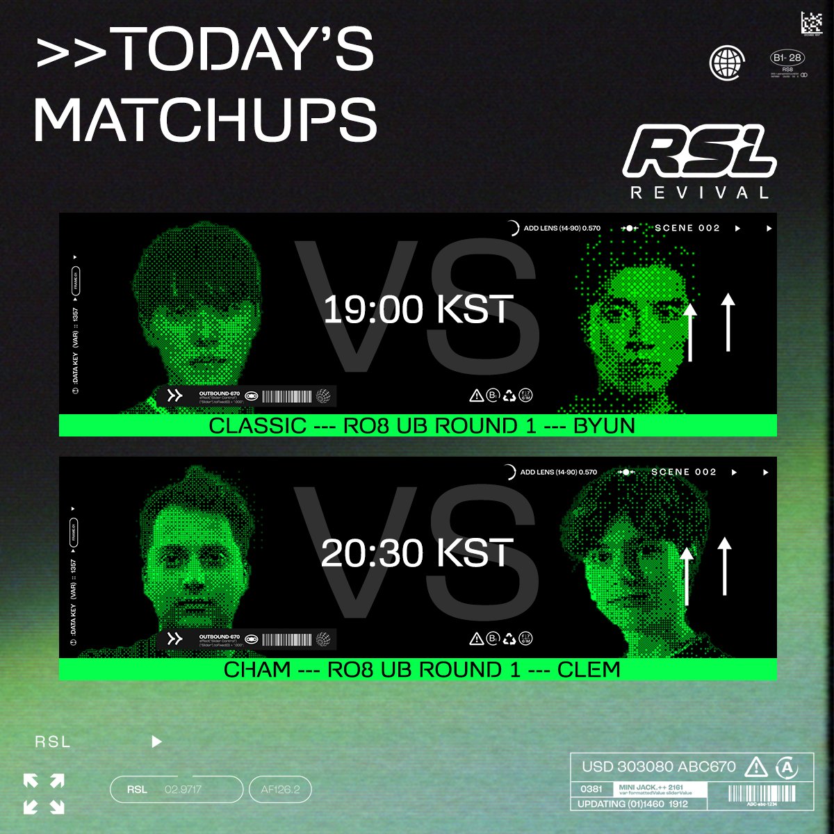 RSL Revival (@revivesc2) on Twitter photo IT'S PLAYOFFS TIME ๐ฅ๐ฅโผโผโ ๐ฅ๐ฅ๐ฝโผ๐ฅ๐ฅ๐ฆ
๐บ 19:00 KST // 12:00 CEST // 06:00 EDT
<a href="/SC2_Classic/">๊น๋์ฐ</a> vs <a href="/SC2ByuN/">๋ณํ์ฐ</a> 
<a href="/Chamsc2/">ExcerCham</a> vs <a href="/Clem_sc2/">Liquid Clem</a> IT'S PLAYOFFS TIME ๐ฅ๐ฅโผโผโ ๐ฅ๐ฅ๐ฝโผ๐ฅ๐ฅ๐ฆ
๐บ 19:00 KST // 12:00 CEST // 06:00 EDT
<a href="/SC2_Classic/">๊น๋์ฐ</a> vs <a href="/SC2ByuN/">๋ณํ์ฐ</a> 
<a href="/Chamsc2/">ExcerCham</a> vs <a href="/Clem_sc2/">Liquid Clem</a>