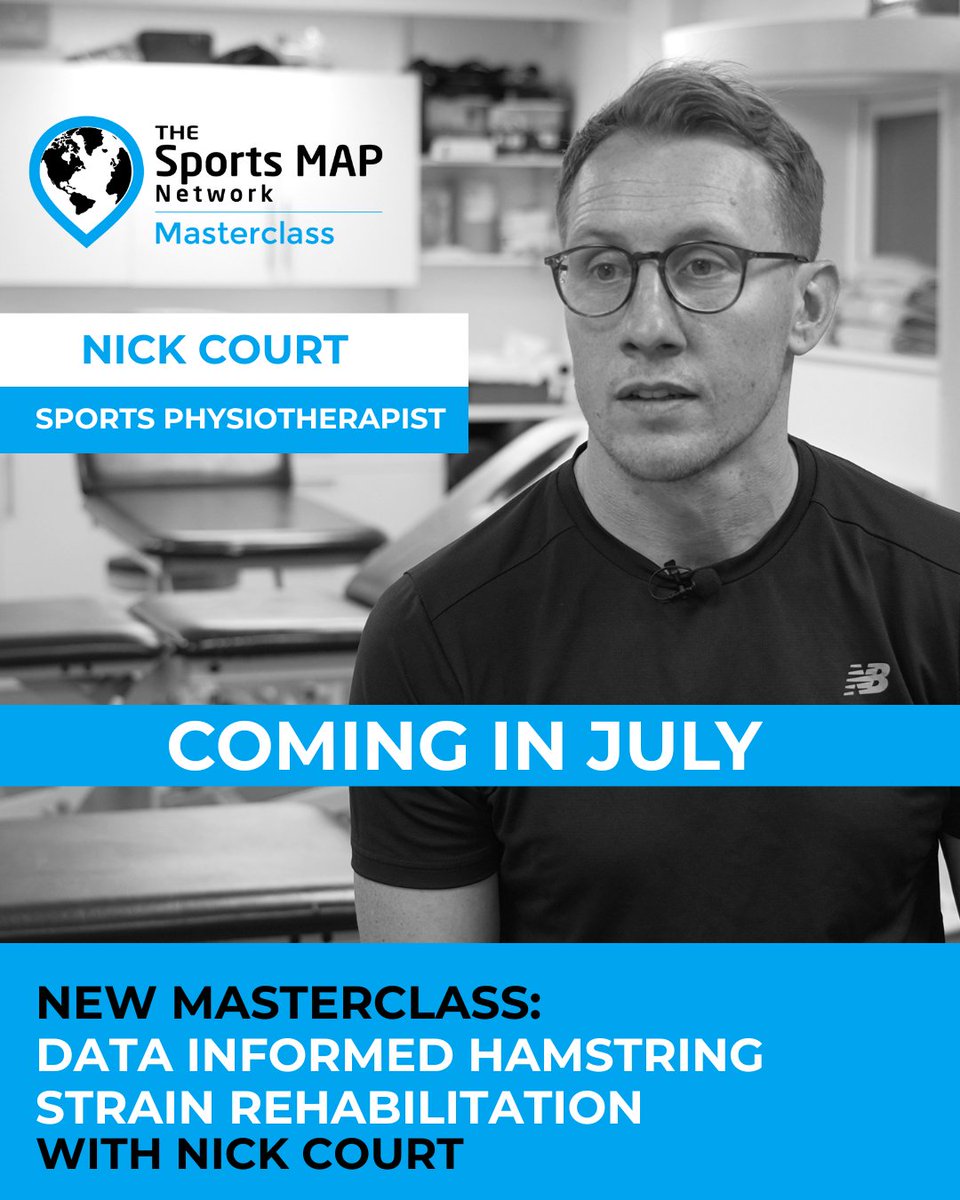 SportsMAP (@sportsmapnet) on Twitter photo New Masterclass dropping in July!
<a href="/nickcourt81/">High Performance Hamstring</a> (EPL & Rugby Sports Physiotherapist) shows us how he can tailor & optimise hamstring rehabilitation via a data-informed approach to testing and monitoring.
#InjuryRehab #SportsRehab #ReturnToPlay #HamstringRehab #HamstringInjury New Masterclass dropping in July!
<a href="/nickcourt81/">High Performance Hamstring</a> (EPL & Rugby Sports Physiotherapist) shows us how he can tailor & optimise hamstring rehabilitation via a data-informed approach to testing and monitoring.
#InjuryRehab #SportsRehab #ReturnToPlay #HamstringRehab #HamstringInjury