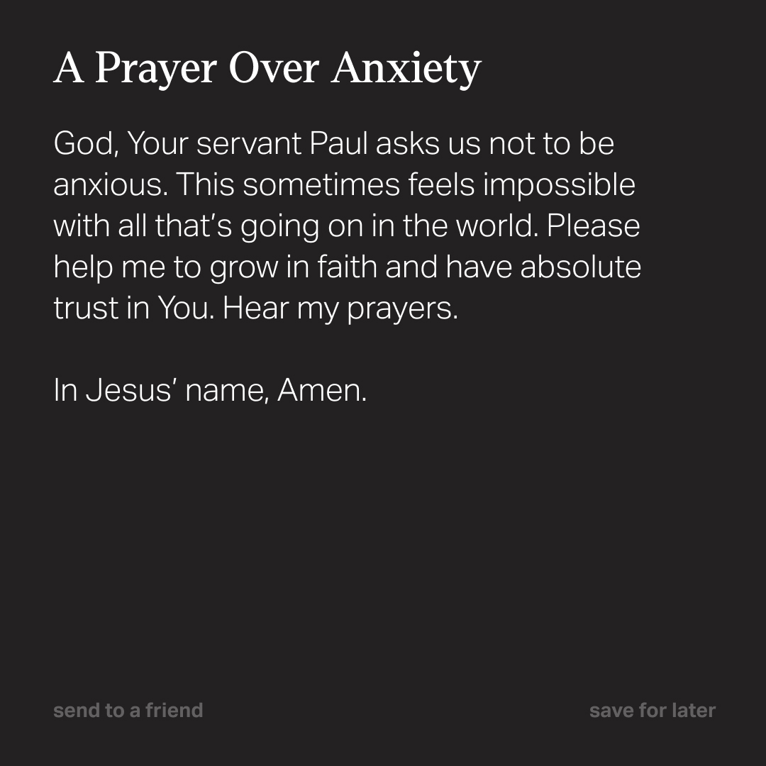 Read Philippians 4:4-8 in the Bible App for more encouragement.
