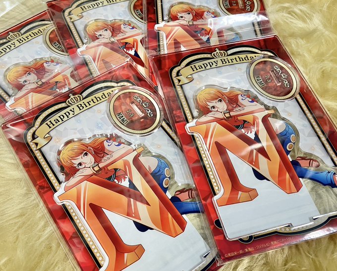 新商品】麦わらストア限定 [7.3 ナミ] ・ワンピース HBDイニシャル
