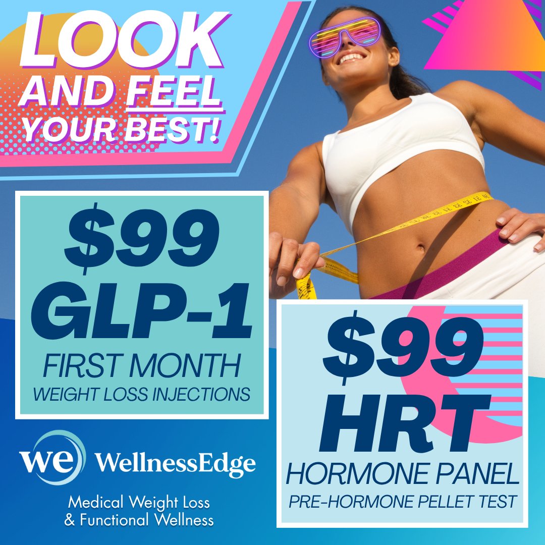 WellnessEdgeOMA's tweet photo. 💜Amplify Your Weight Loss for only $99* GLP-1 First Month Order or Check Imbalanced Hormones with our $99 Hormone Panel. https://t.co/kcYX2soL44

#wellnessomaha #omahahealth #weightloss #omahanutrition #westomaha #horomones #omaha #omahane #omahanebraska #hrt #glp1 #semaglutide https://t.co/RRvRADJ31I