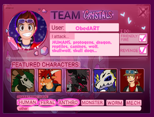 ObedNeo's tweet photo. I'm back, and now starting ARTFIGHT! https://t.co/CQ9AjAHAnd #artfight2025 #Artfightteamcrystals #artfightteamfossils #artfight https://t.co/780HmcBtRk