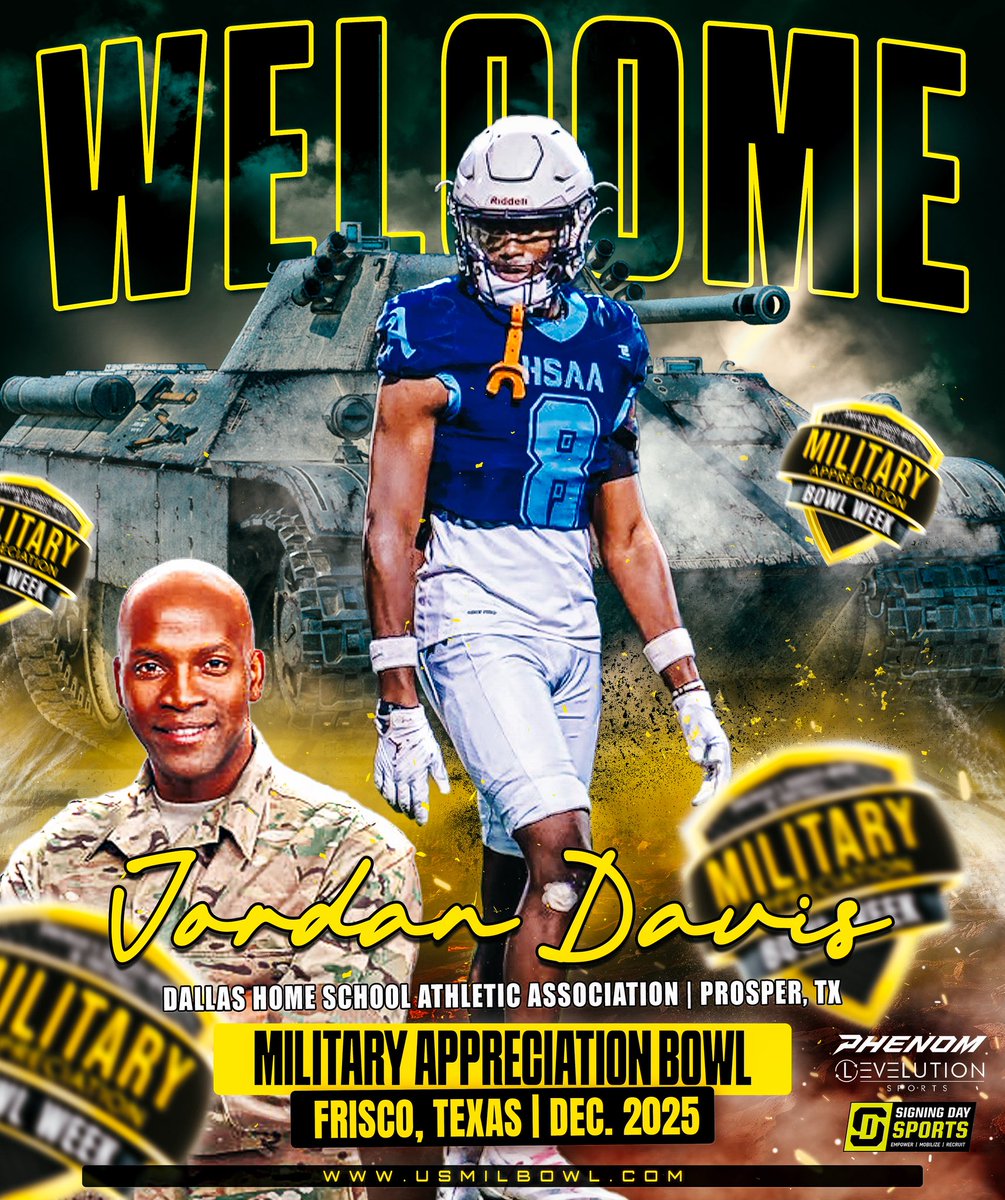 joeray36's tweet image. Jordan Davis, Welcome to The Military Appreciation Bowl this December at The Ford Center home of the Dallas Cowboys.