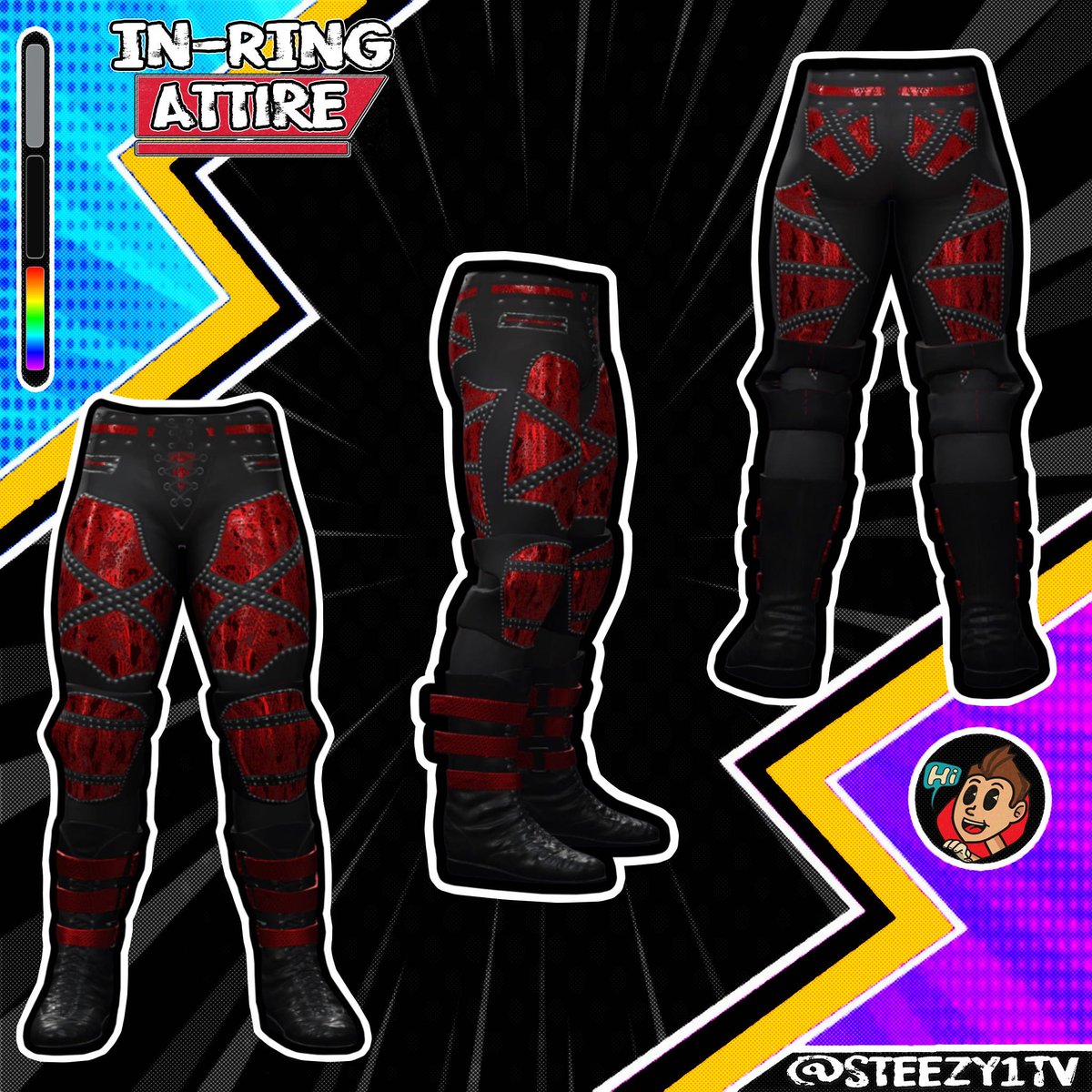 #WWE2K25 Attire Commissions

🌺 Kenny Omega x Sonjay Dutt inspired
🩸 Swerve style x MF DOOM tribute
🔵 Freestyled gear
⭐️ Interchangeable Mandalorian gear

Accepting new commission requests! DM me for prices and/or info! 🫡

Join my Discord Server: SmackSteez!★ for textures,