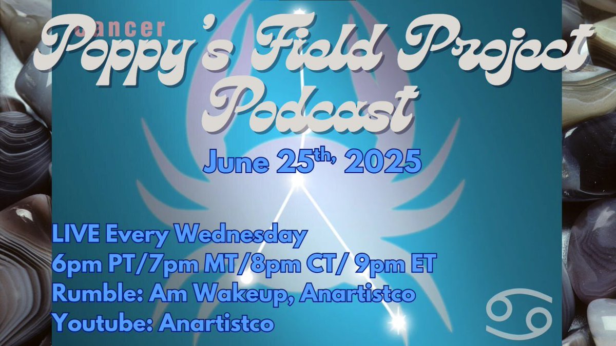 imt_network's tweet photo. 07/02/2025 Poppy's Field Project https://t.co/deXq8NJJ7U #PoppysFieldProject #ICancer #Astrology https://t.co/w7af7LiJPb