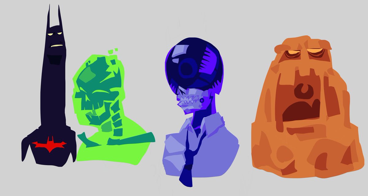 sr__jelly's tweet image. batman doodles
